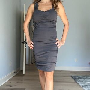 Express grey dress, lace straps